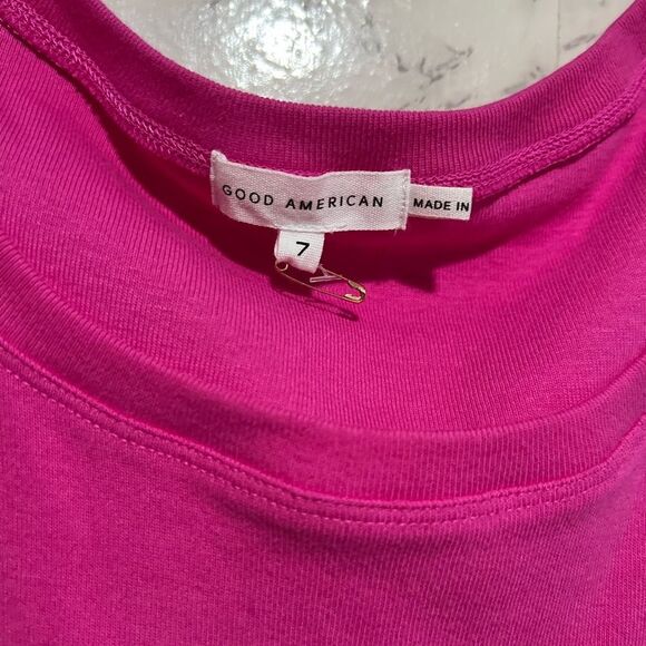 Good American Round Neck Sleeveless Ruched Tank - Picture 3 of 8